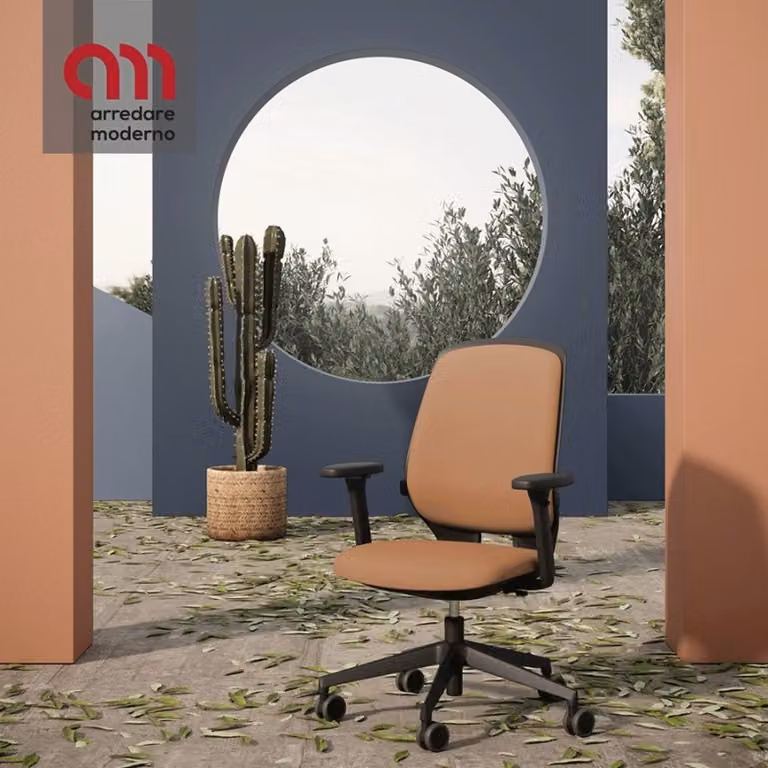 Sedia Key Smart Advanced Kastel imbottita con braccioli