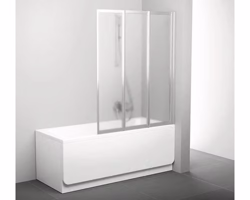 Schermo per vasca da bagno RAVAK Supernova VS3 130 satin+Grape 795V0U00ZG