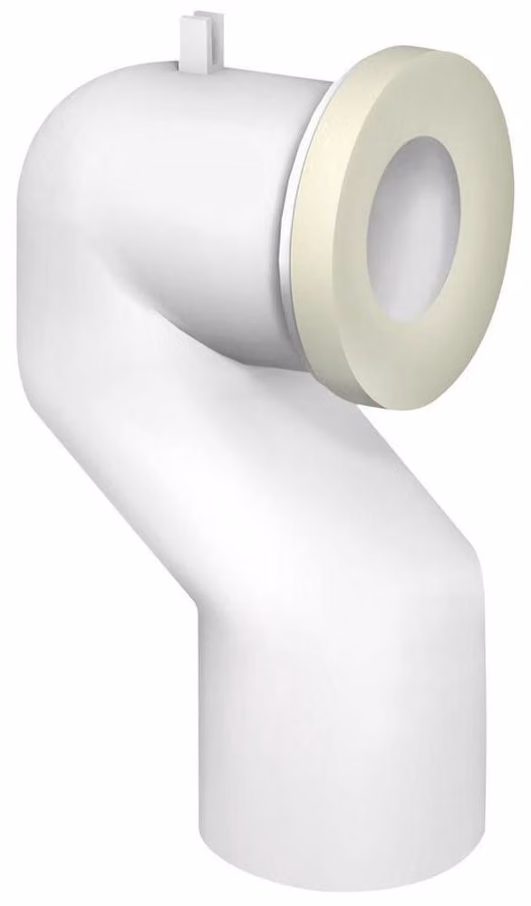 Gomito WC 90°, D. 110 mm, sfalsato, ABS/bianco