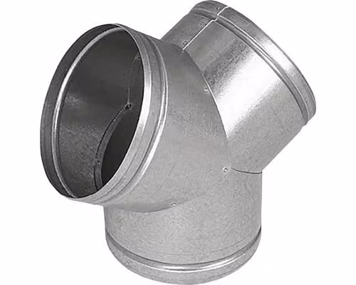 Tubo di distribuzione dell'aria calda Y 150 mm zincato