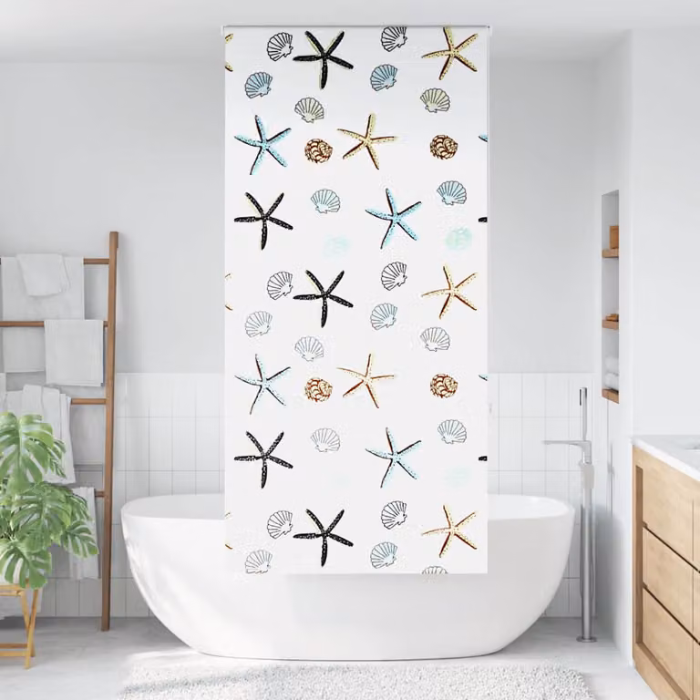 vidaXL Tenda a Rullo Doccia 100x240 cm Larghezza Tessuto 96 cm