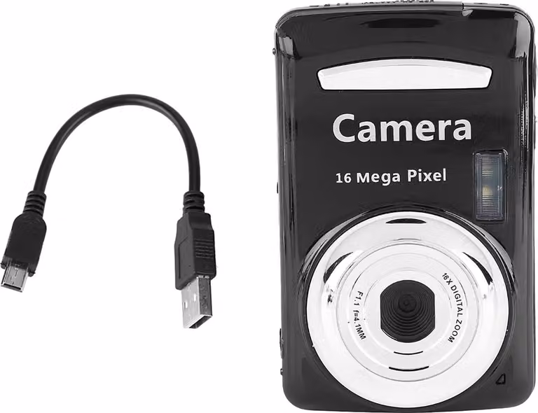 Mini videocamera digitale da esterno 5MP 720p 30fps 4x Zoom HD (Schwarz)