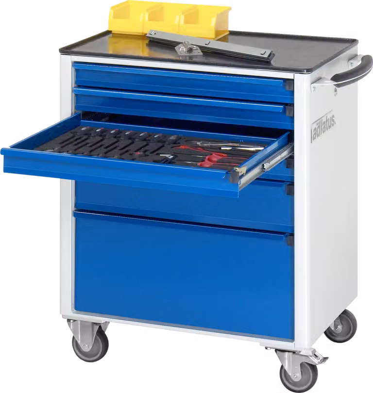 Carrello da officina B700 T520 6SL grigio/blu