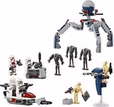Lego Star Wars Battle Pack Clone Trooper e Battle Droid 75372 Multicolore 215 Pezzi