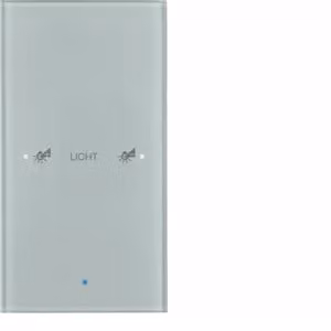 Berker 75141134 Sensore in vetro a 1 posto Comfort, vetro e alluminio, sensore Berker TS