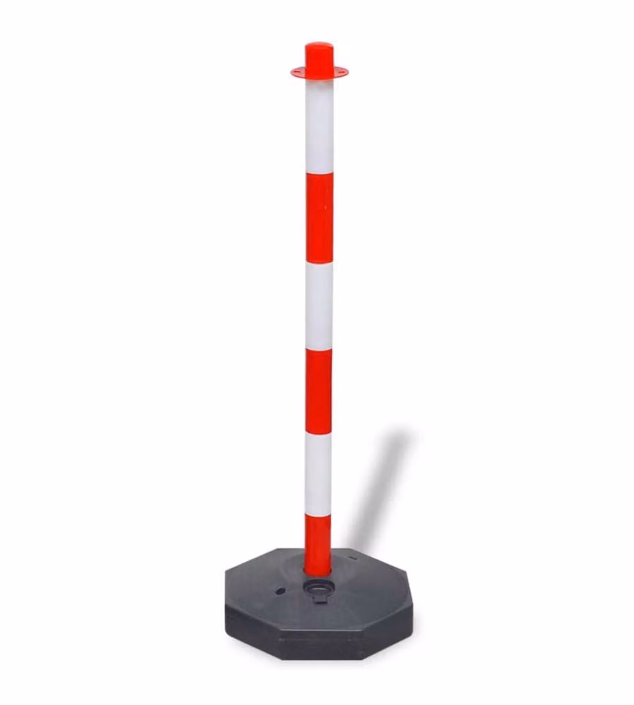 Set Stradale con Pali e Catena in Plastica 10 m