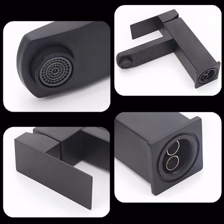 Miscelatore monocomando per lavabo, con acqua calda e fredda, in acciaio inossidabile, facile da installare, ideale per l'uso in bagno