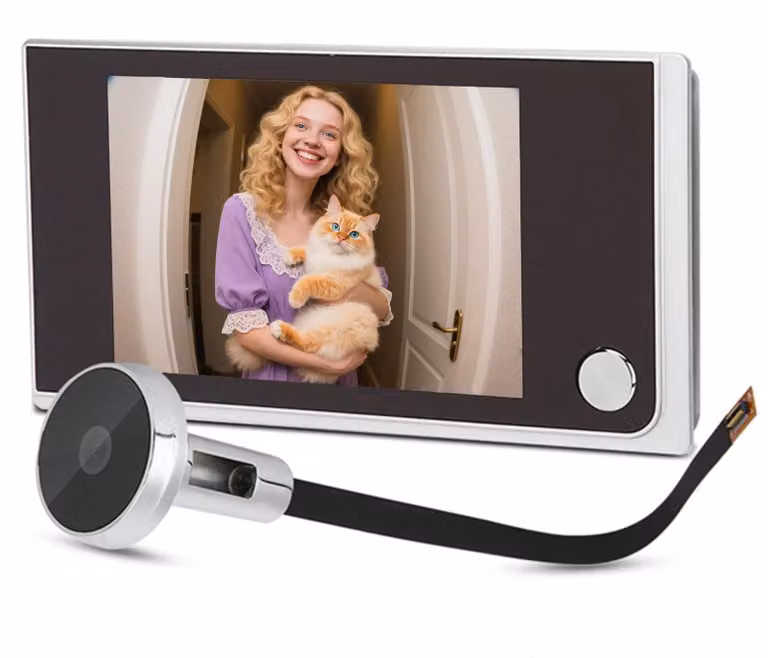 Spioncino elettronico per porta, telecamera elettronica con schermo LCD da 3,5 pollici