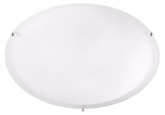 Plafoniera SID 50cm in Vetro Satinato e Metallo Laccato Bianco E27 IP20 - Rossini Group - Lampada da soffitto e parete dal design moderno