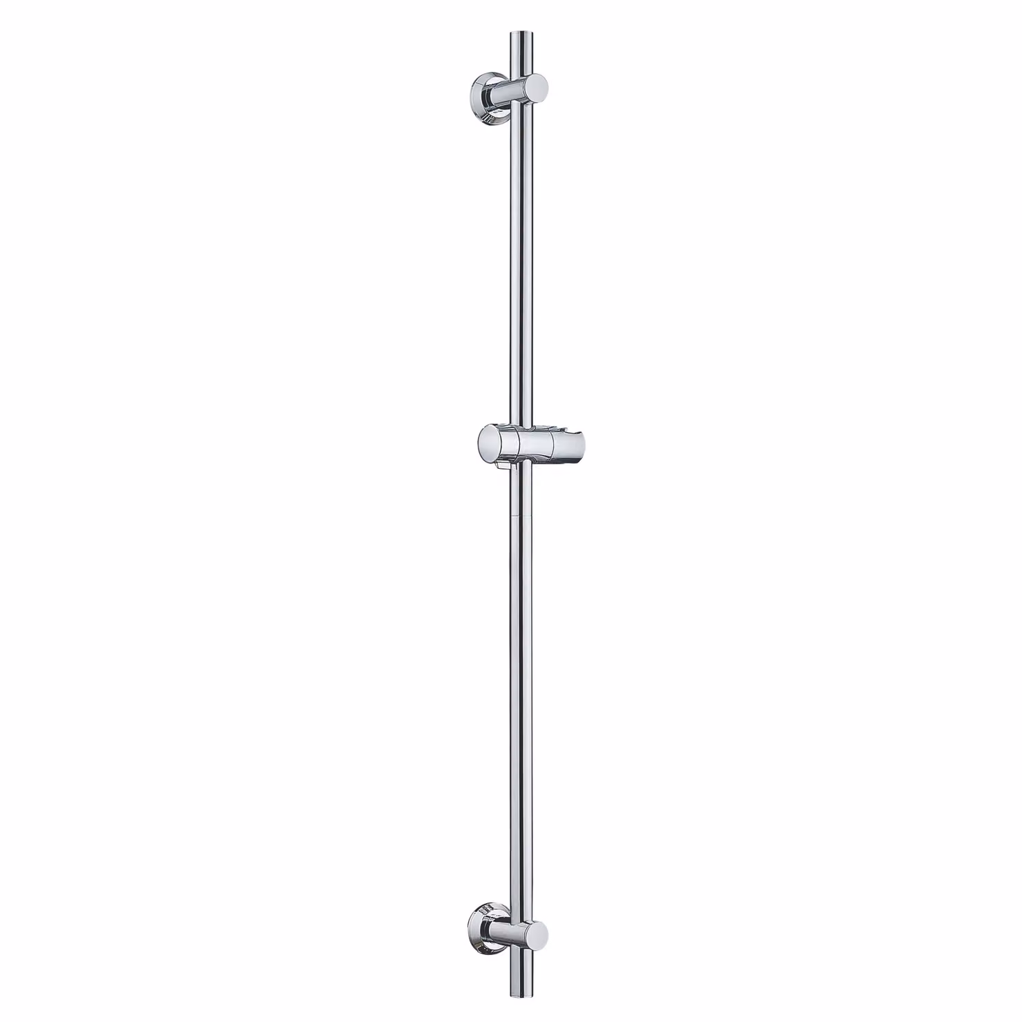 Set doccia Görbach in acciaio inossidabile, asta per doccia con supporto per soffione, 100 cm, finitura cromata
