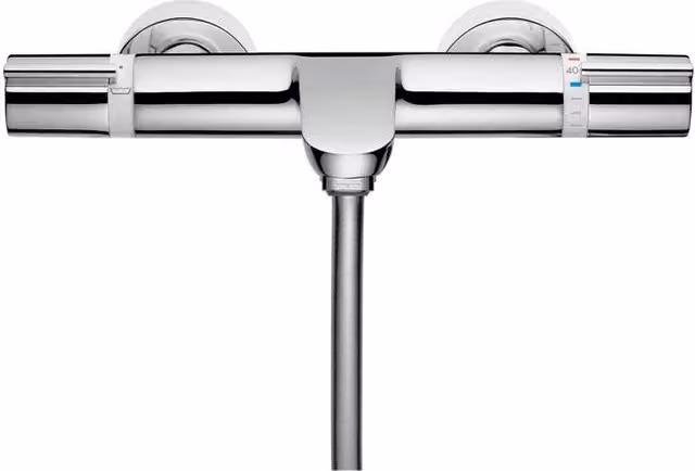 Rubinetto per vasca getto laminare cristallino Versostat per muro cromo HANSGROHE