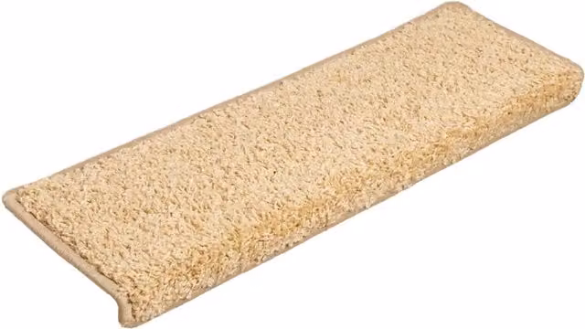 Tappetini per scale 30 pz | Gradini per Scale 65x21x4 cm Crema Bordo rettangolare