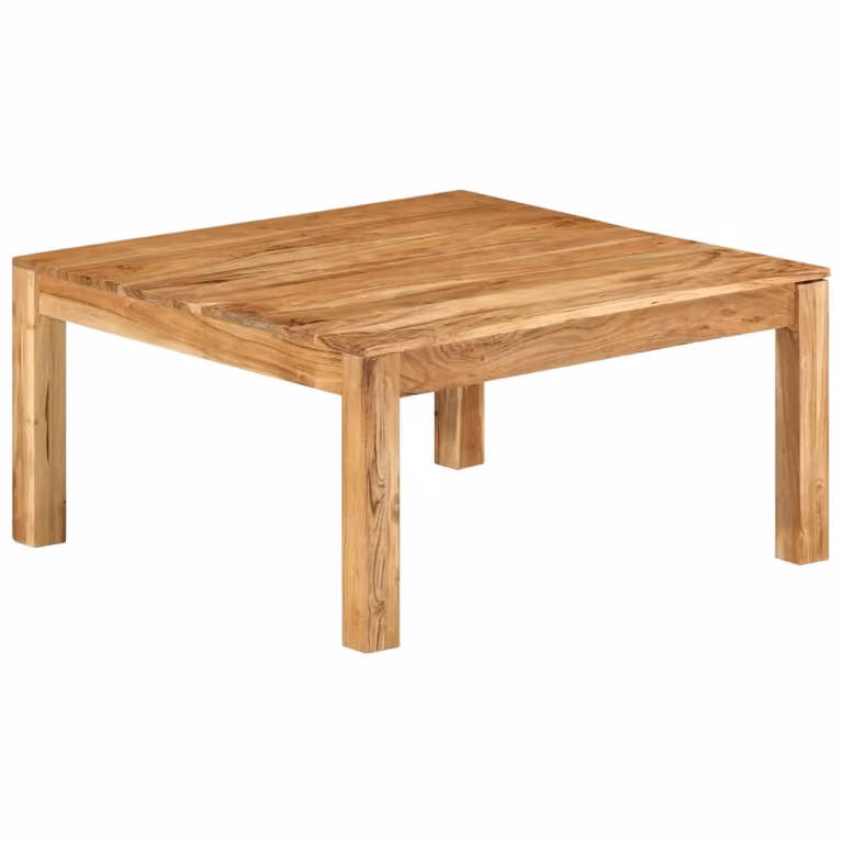 The Living Store tavolino 80x80x40 cm in legno massiccio di acacia