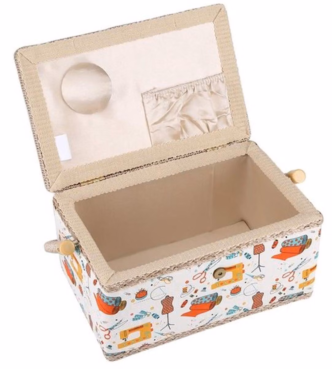 Contenitore portaoggetti 27,8 x 18 x 14,5 cm - Contenitore con coperchio - Contenitore con scomparti - Organizzatore per abiti - Contenitore decorativo