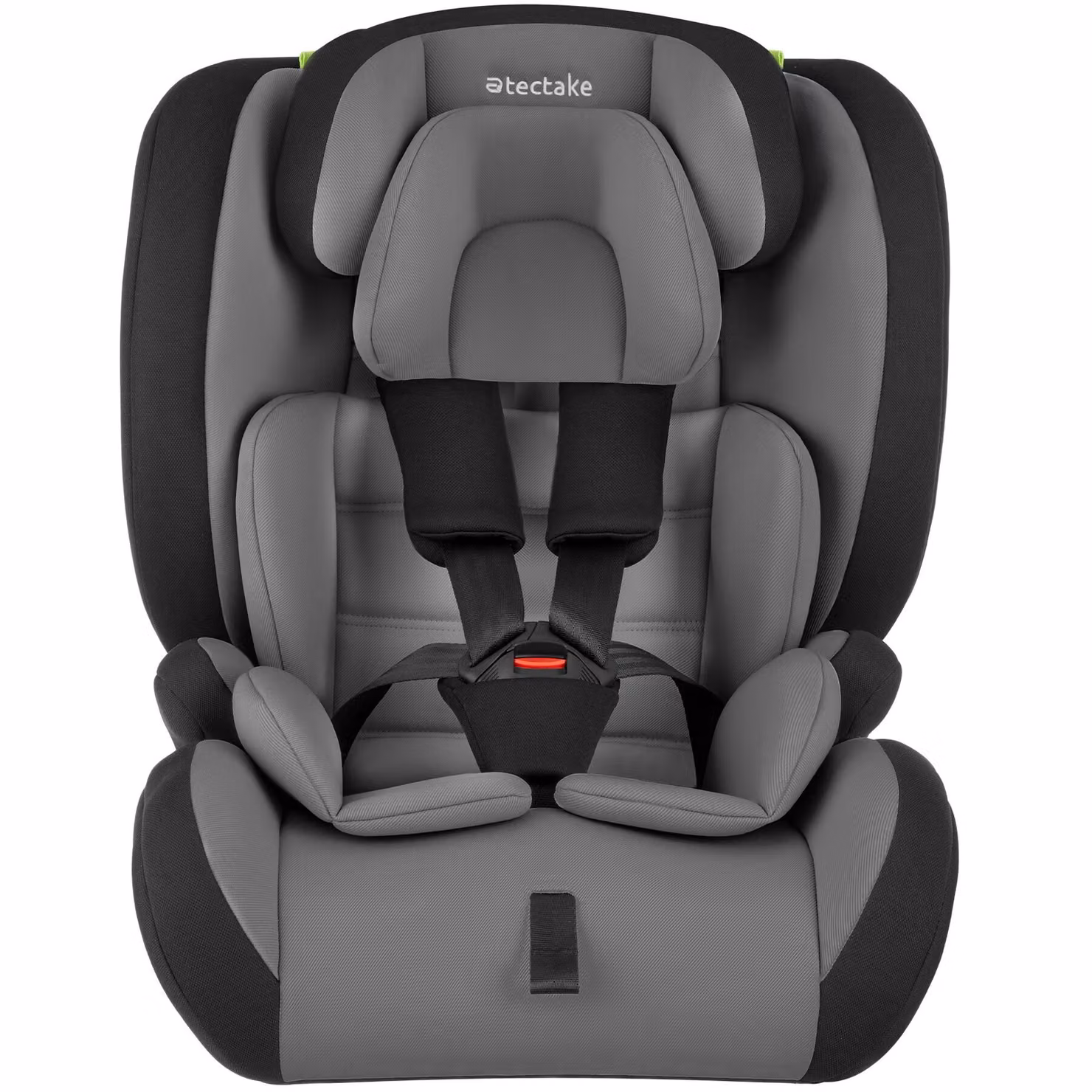 Seggiolino auto Tectake orientato in avanti con omologazione i-Size per bambini da 100 a 150 cm, colore grigio e nero – 4