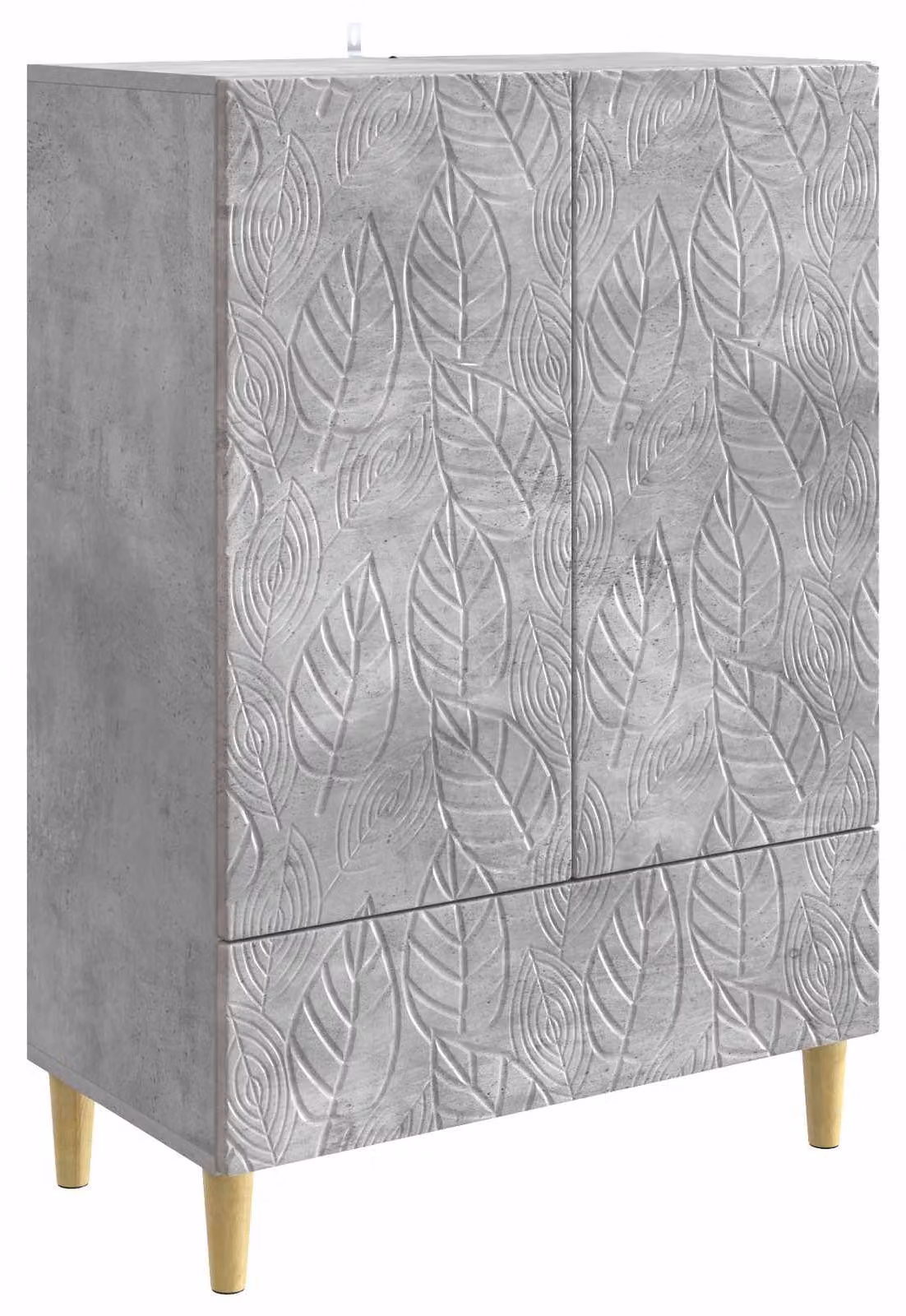Credenza Grigio Cemento 66 x 34,5 x 95 cm Legno ingegnerizzato
