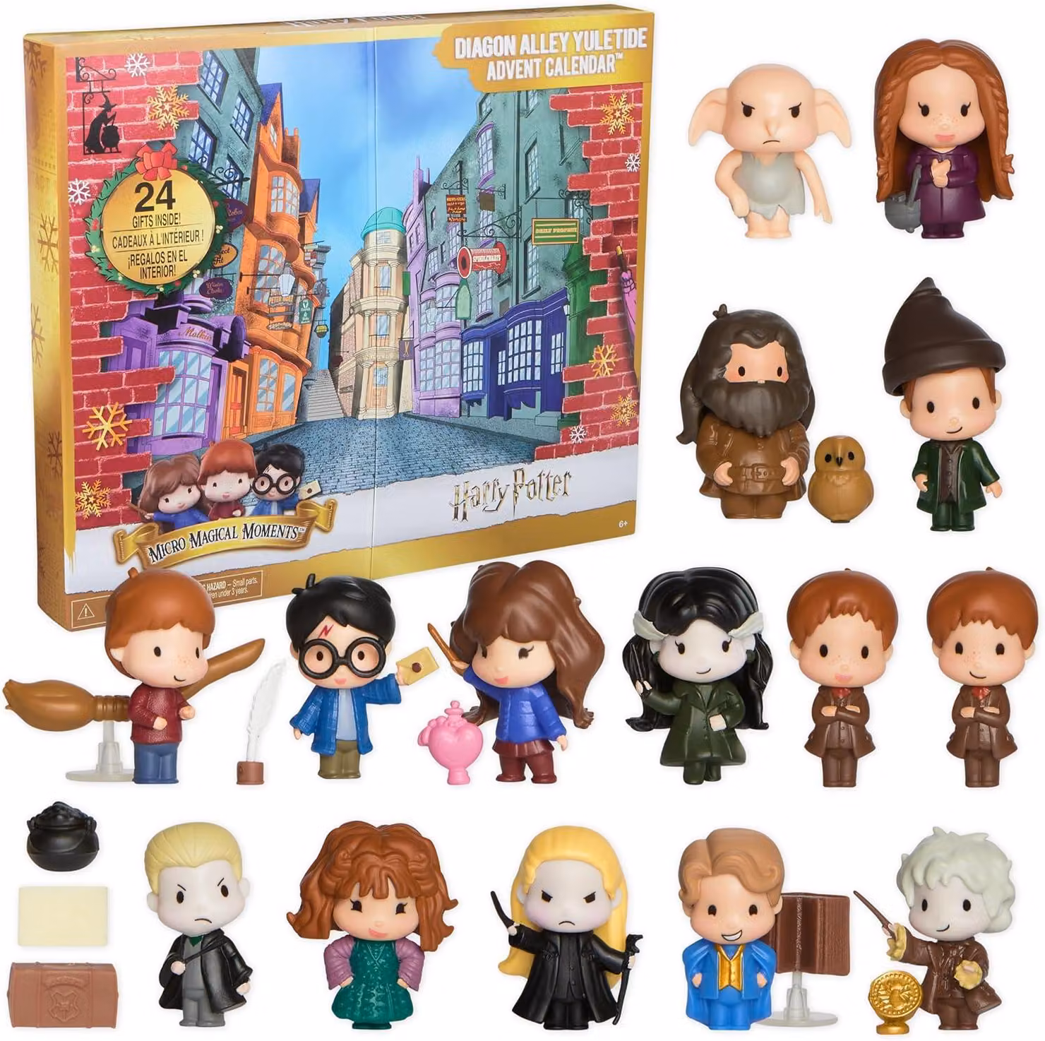 Calendario dell'Avvento Harry Potter, mondo magico. Calendario dell'Avvento a tema Harry Potter per Natale, con 24 sorprese