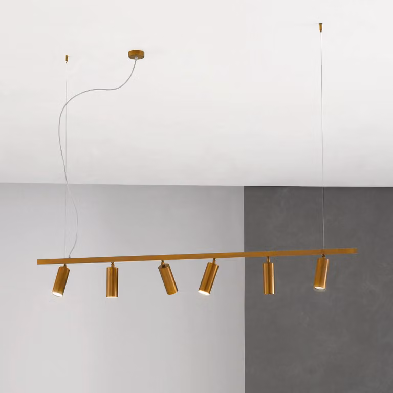 Cremasco Lampada a sospensione 7532, dimmerabile, Bronzo / Ottone antico, Soggiorno / Sala da pranzo, Ottone, Moderno, Lampada a sospensione