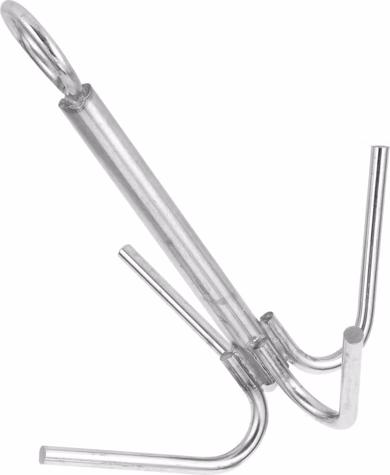 4 Ancoraggio ad artiglio 316 in acciaio inox antiruggine Grappling Hook Marine Boat Yacht Hardware