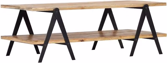 Tavolino da Salotto-Tavolino da soggiorno-Tavolo 115x60x40 cm in Legno Massello di Mango