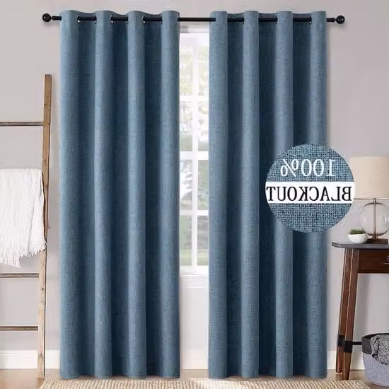 Set di tende termo-isolanti opache, 2 pezzi, 140 x 260 cm