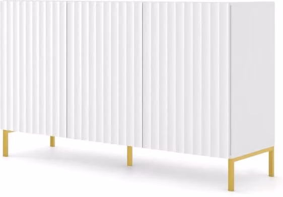 Mobile Wave 150 Bim Furniture Bianco Opaco per Soggiorno Moderno