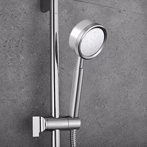 Soffione universale ad alta pressione - Doccia a risparmio idrico - 1 pezzo - Acciaio inox