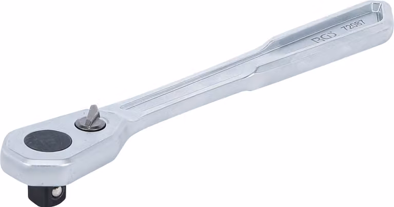 BGS cricchetto reversibile extra piatto a denti fini uscita quadra esterna 12,5 mm (1/2") - 72087