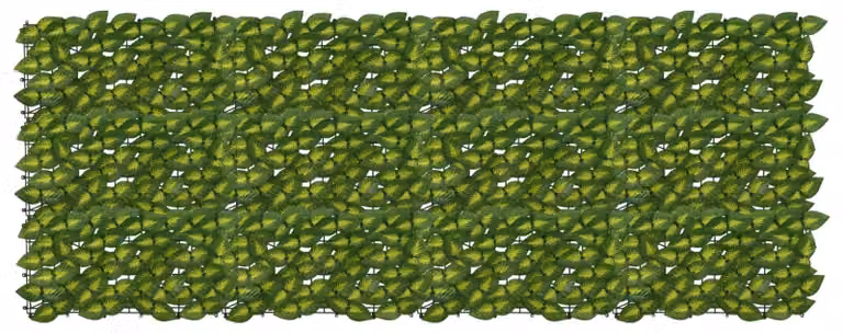 Schermo per balcone con foglie Verde e Giallo 200 x 75 cm