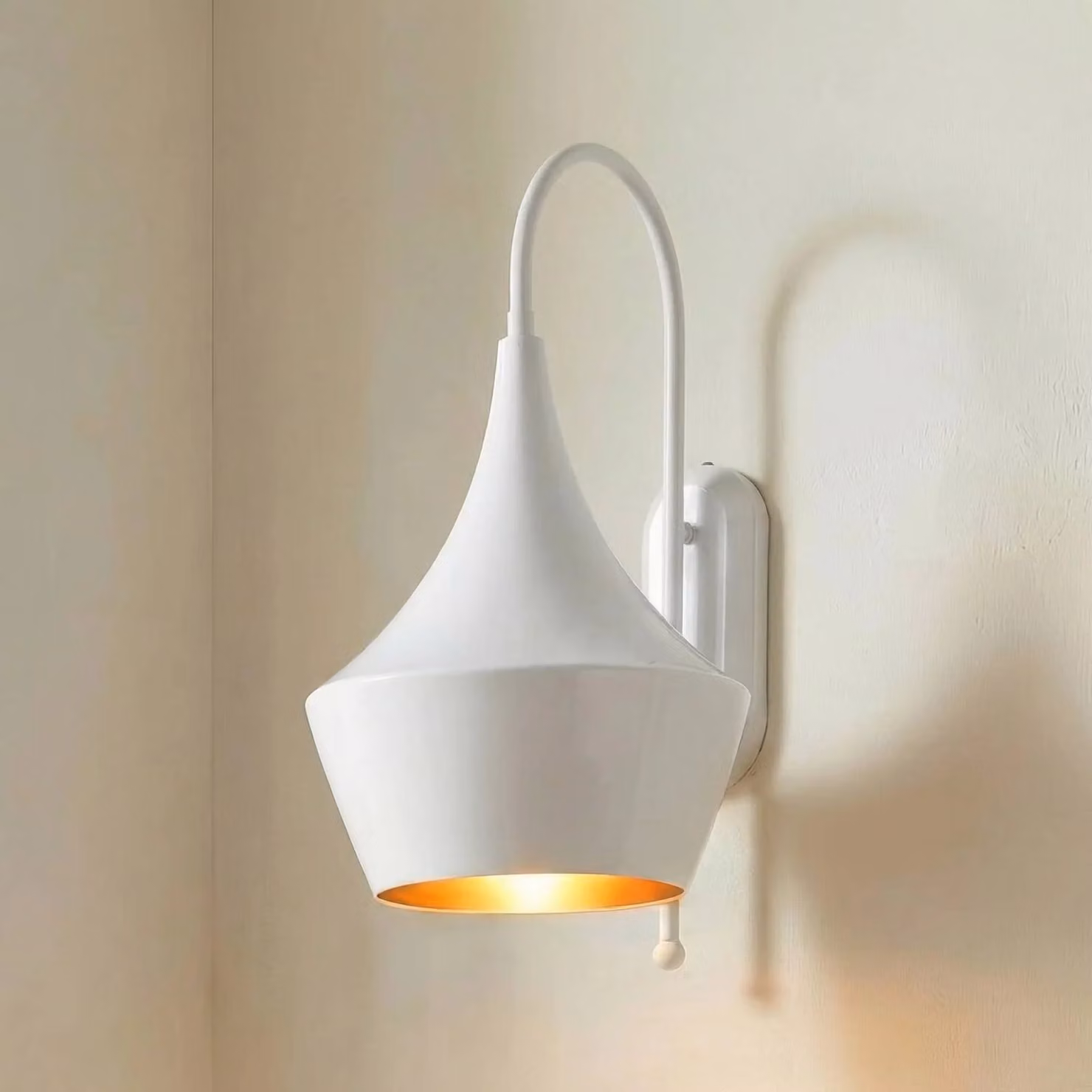 Applique da parete Olaf ROYALTECH, dimmerabile, Bianco / Opale, Soggiorno / Sala da pranzo, Metallo, Applique