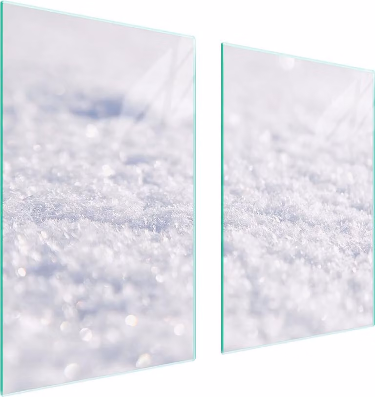 Pannello Di Protezione In Vetro Per Cucina 65X52 Bianco
