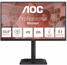 Monitor PC AOC 24E4U da 23,8 pollici con pannello IPS Full HD 120Hz, colore nero – 3