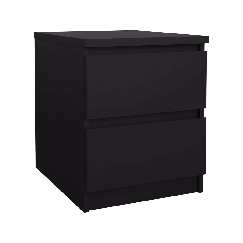 Comodino Daiki DMORA Nero Opaco L: 50 cm, P: 40 cm, H: 50 cm – 2
