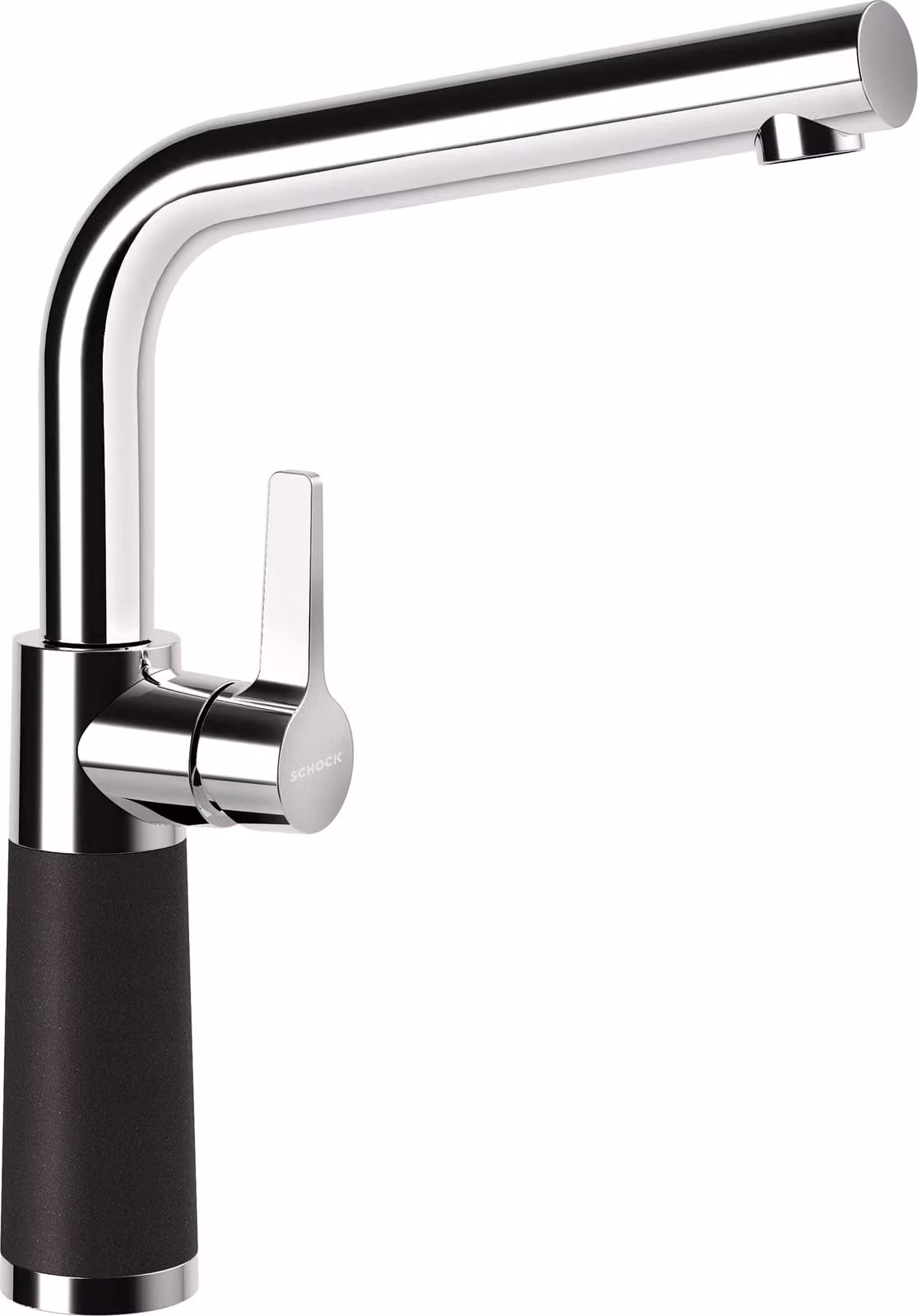 Rubinetto SCHOCK SC-540 in NERO con bocca fissa / CRISTALITE PLUS®