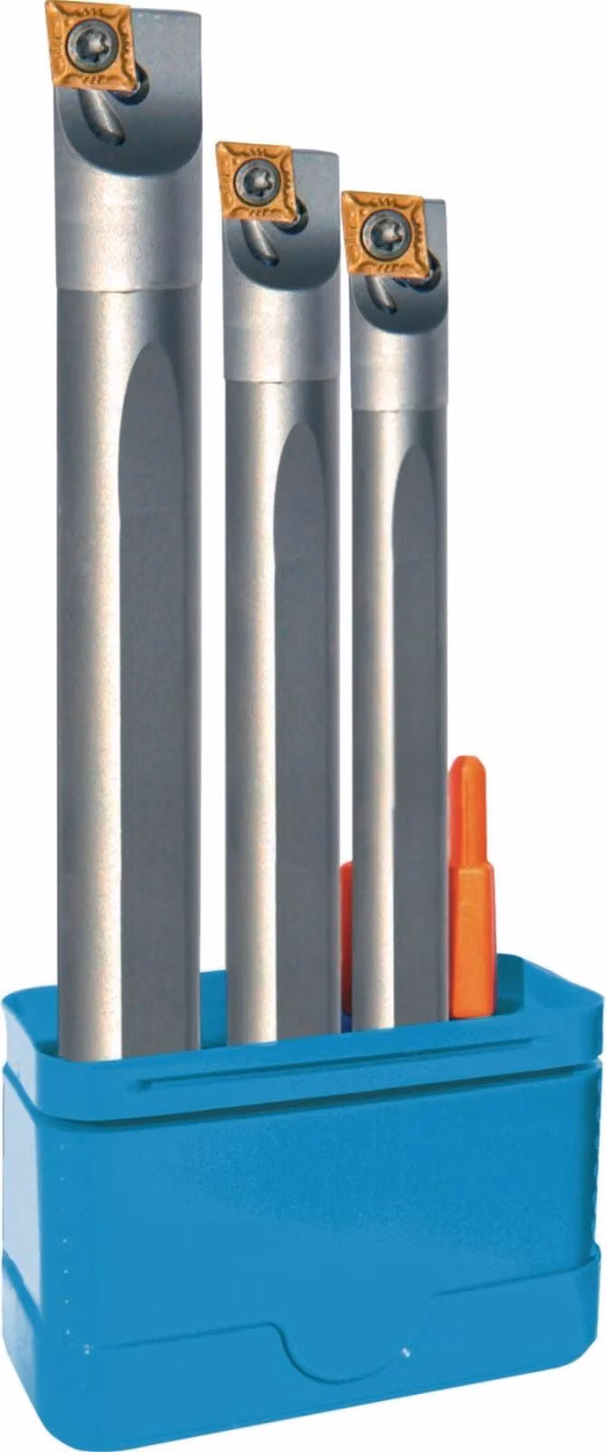 Set di barre di foratura SCLC-R 06 a destra in metallo duro integrale con raffreddamento interno, 3 pezzi