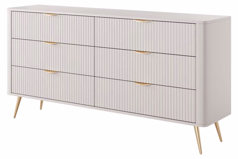 Comodino, colore beige, 163 x 81,2 x 38 cm, dimensioni: 163 cm (altezza), 81,2 cm (larghezza), 38 cm (profondità)