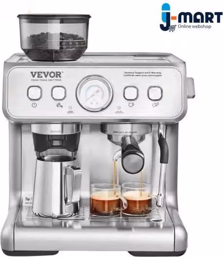 Macchina per Espresso Semi Automatica con Grinder e Sfumatore - 34,8 x 34,3 x 41,2 cm