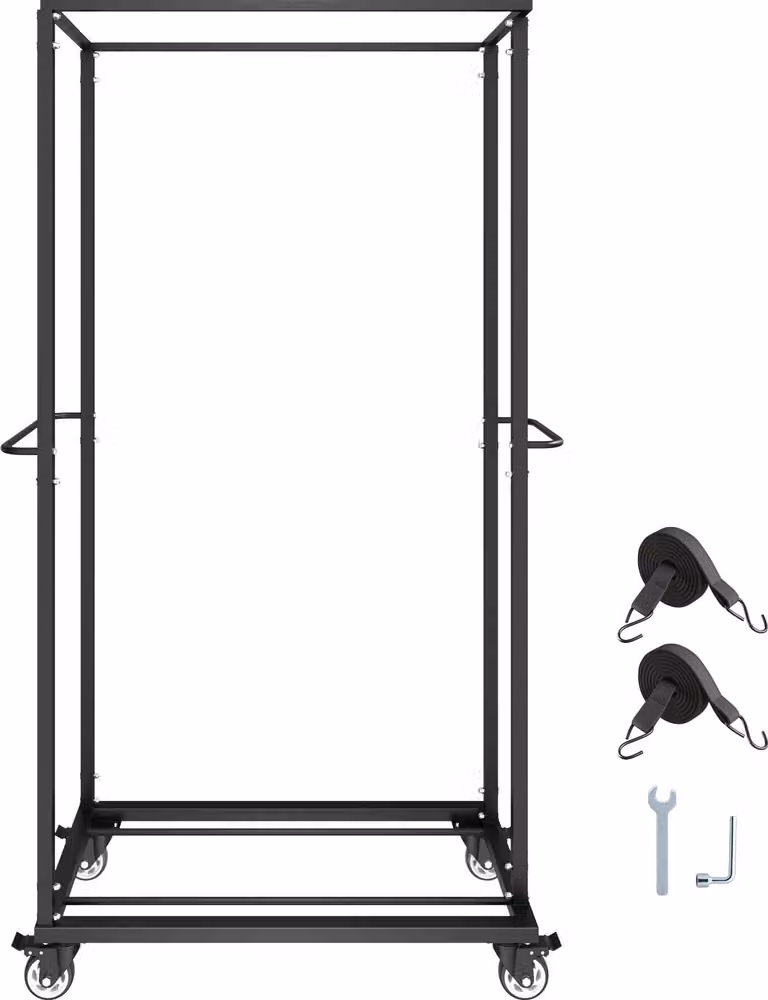 Carrello per sedie pieghevoli SucceBuy per un massimo di 60 sedie, portata 227 kg