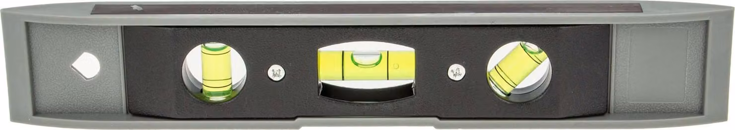 Mini livella, in plastica, con banda magnetica, 230 mm