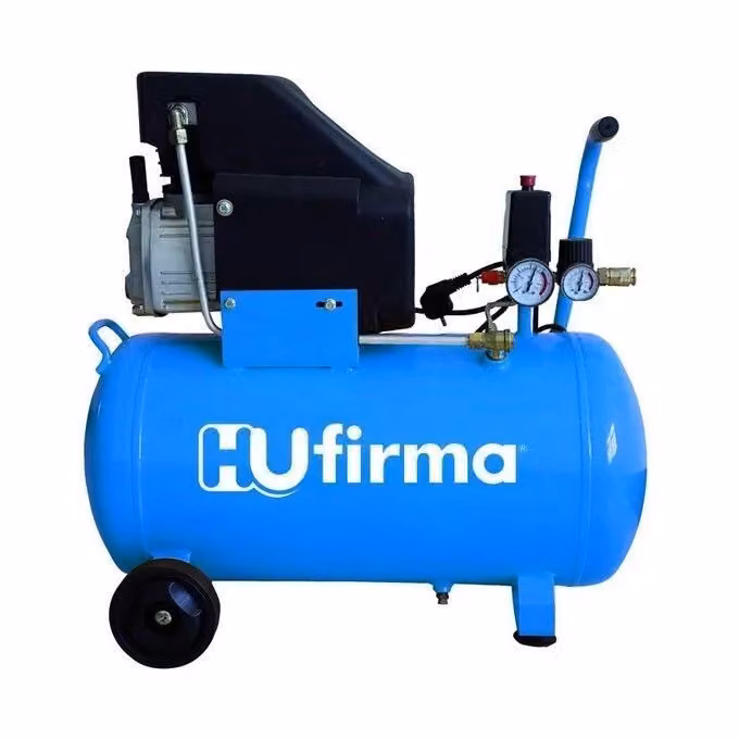 Compressore d'aria Hu-firma HUCAF-50L blu, 50 l, 2 HP, 230V, trasmissione diretta monocilindrico, 8 bar – 2