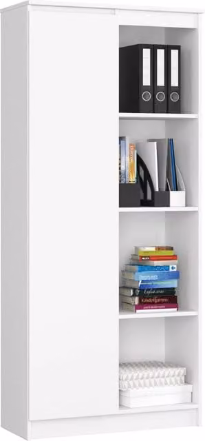 Armadio da ufficio AKORD R80 Bianca 80 cm 1 anta 80x35x180 cm