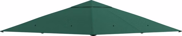 Telo di ricambio per gazebo da giardino Outsunny in poliestere verde, 3x3 m