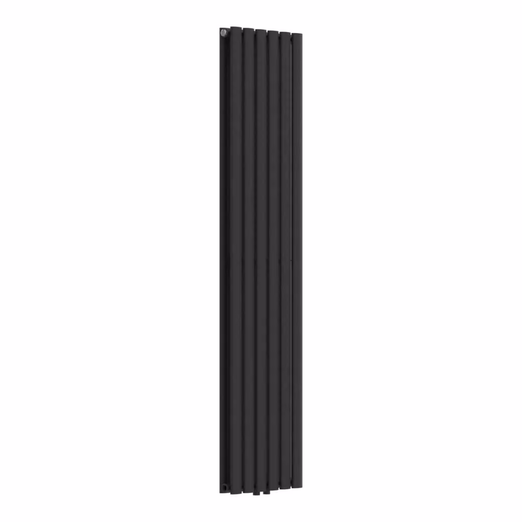 Termosifone a pannello doppio con elementi tubolari neu.haus, colore nero, H: 160 cm, P: 36 cm – 2