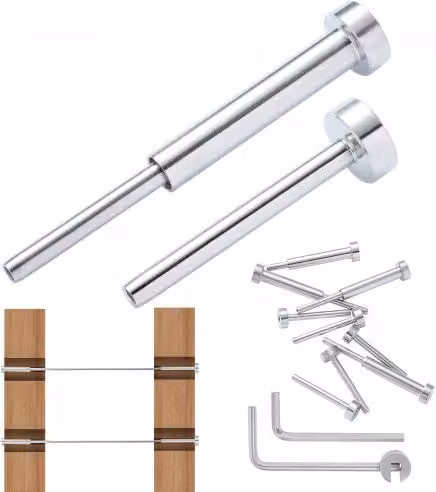 VEVOR Kit di 20 pezzi per ringhiere con cavi invisibili in acciaio inossidabile T316 color argento