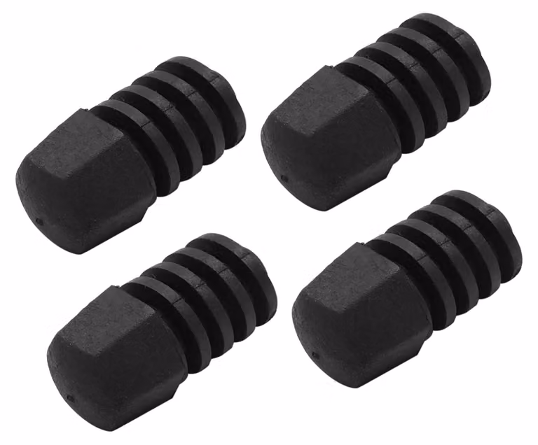 Blocco in gomma - 4 pezzi - 26x54mm - Ammortizzatore - Smorzamento delle vibrazioni - Nero - Buona funzione di tenuta