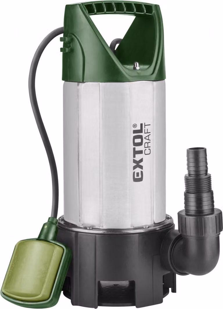Extol Craft 414162 Pompa sommergibile in acciaio inox per acque sporche, 1100W, 15000l/h