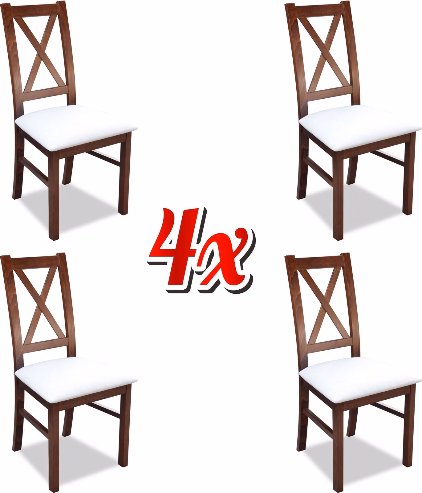 Gruppe Stühle Textil Polster Stühle Garnitur Set 4x Esszimmer Stuhl Sitz