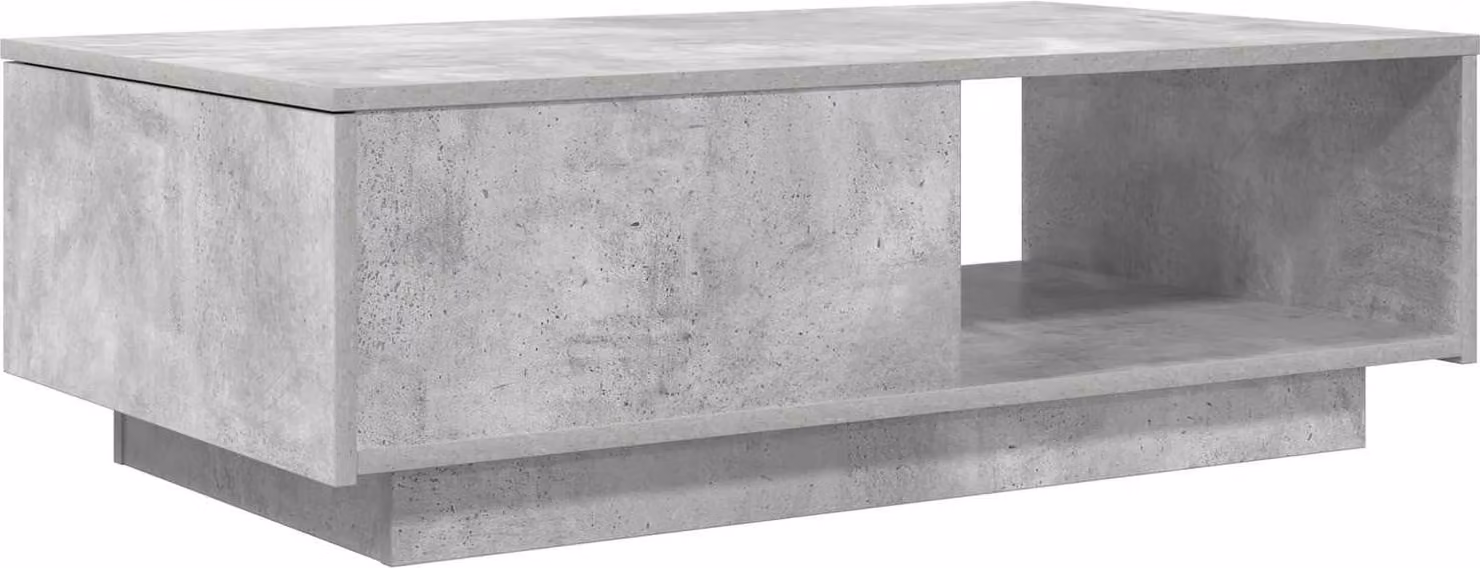 Tavolino da salotto con cassetto Grigio cemento 95 x 55 x 31 cm