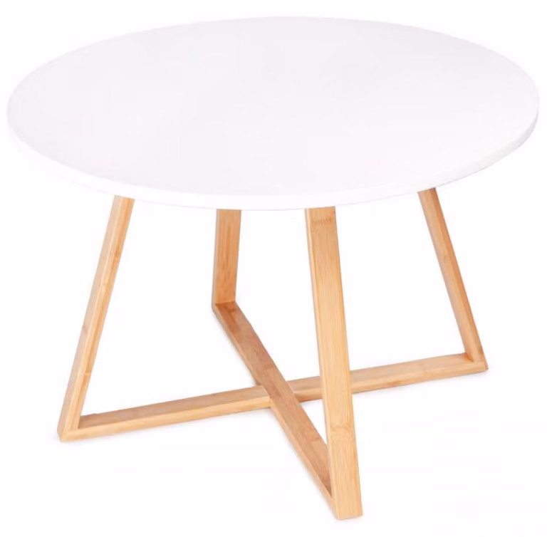 Tavolino da caffè moderno in stile scandinavo da 60 cm in bambù ModernHome