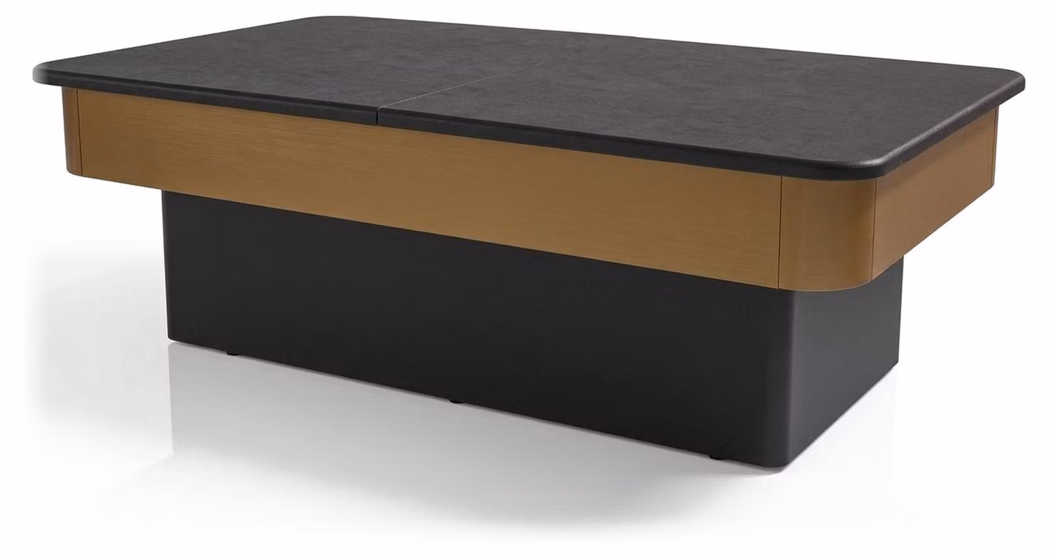 Elegante tavolino dal design moderno con un pratico ripiano